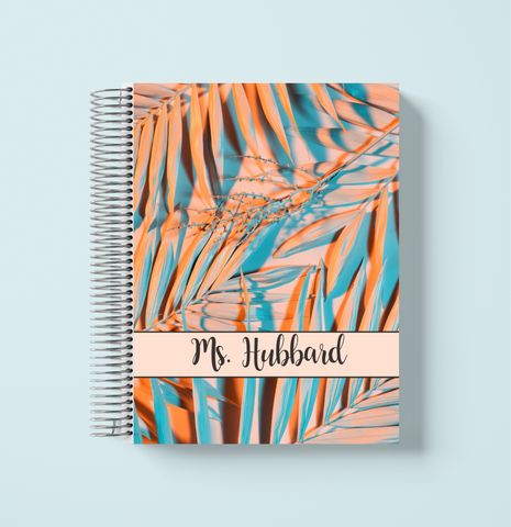 Pastel Palms Monthly Planner