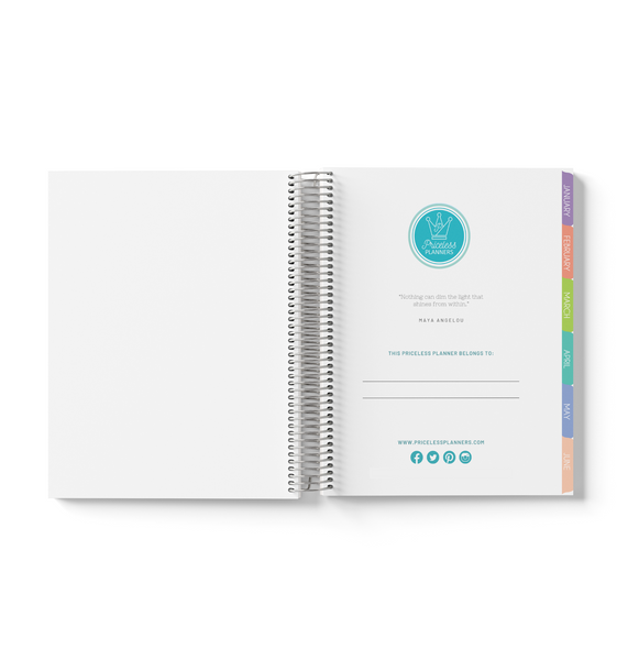 Dash of Teal Elegance Weekly Planner