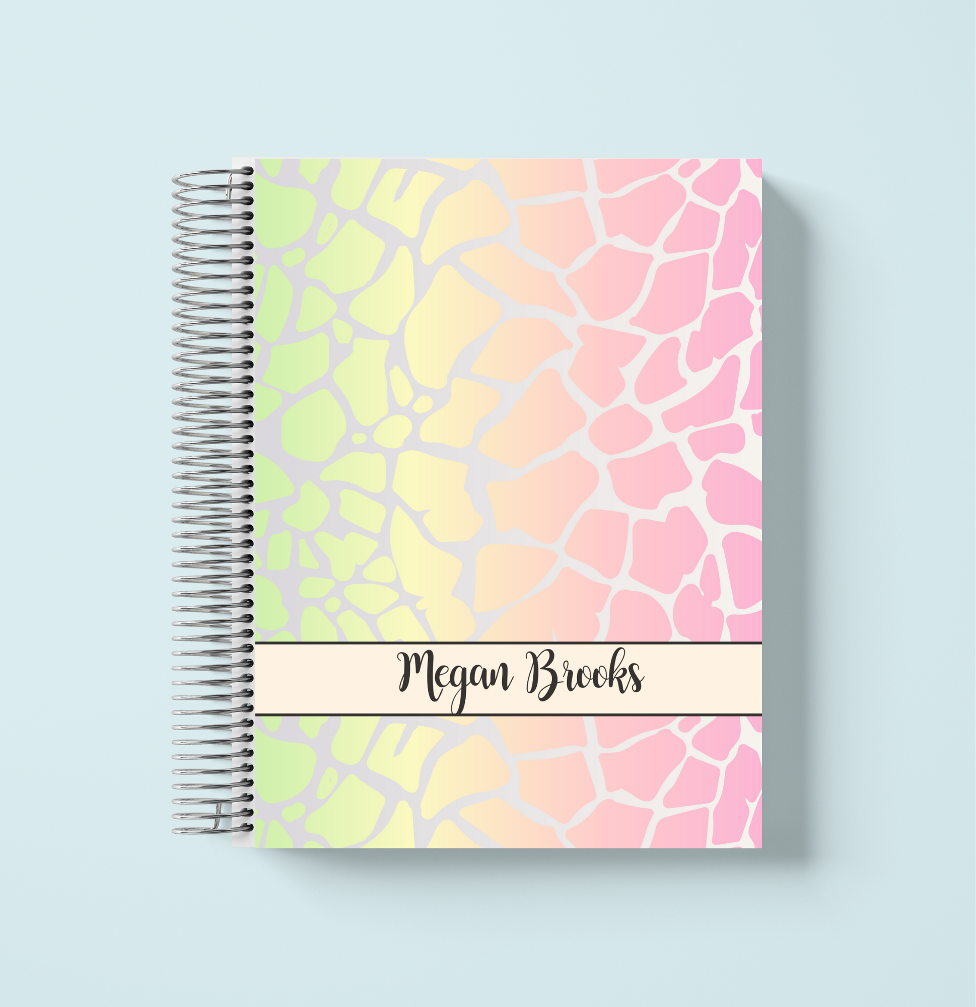 Neon Print Monthly Planner