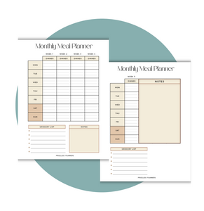 Monthly Meal Planner Add-On