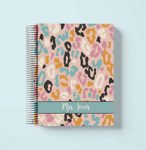 Cheetah Pastel Weekly Planner