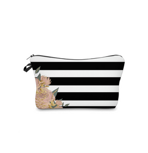 Pencil Pouch- Floral Stripes