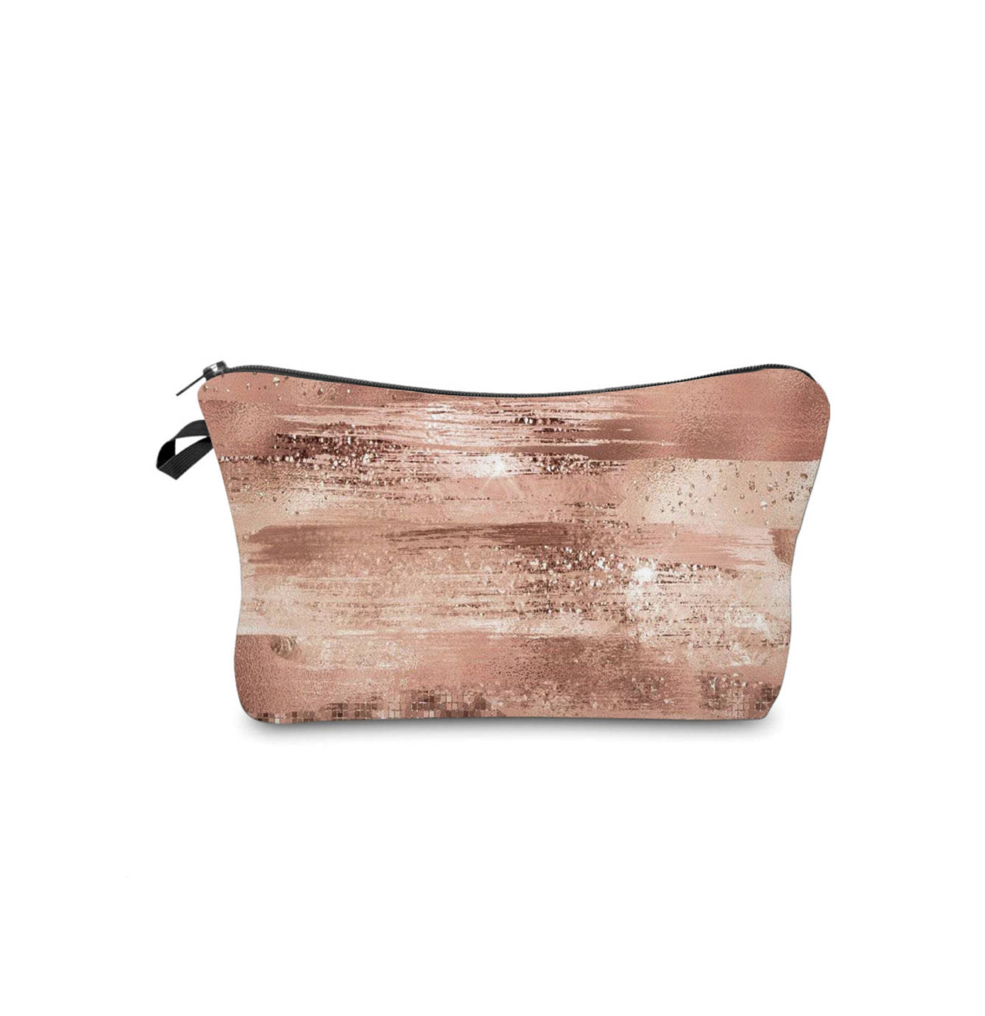 Pencil Pouch- Rose Gold Pattern Strokes