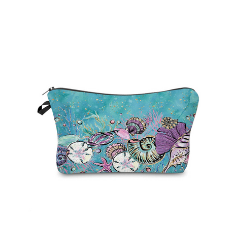Pencil Pouch- Under Water Sea Shells