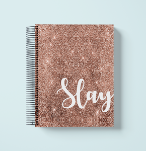 Rose Gold Sparkle Slay Weekly Planner