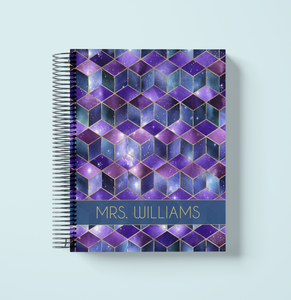 Blue Purple 3D Weekly Planner