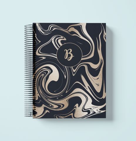 Gold Marble Swirl- Ellipse Weekly Planner