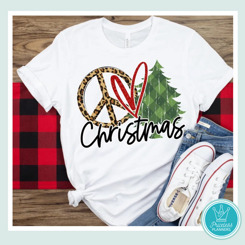 Peace, Love, Christmas T-Shirt