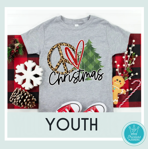 Peace, Love, Christmas YOUTH T-Shirt