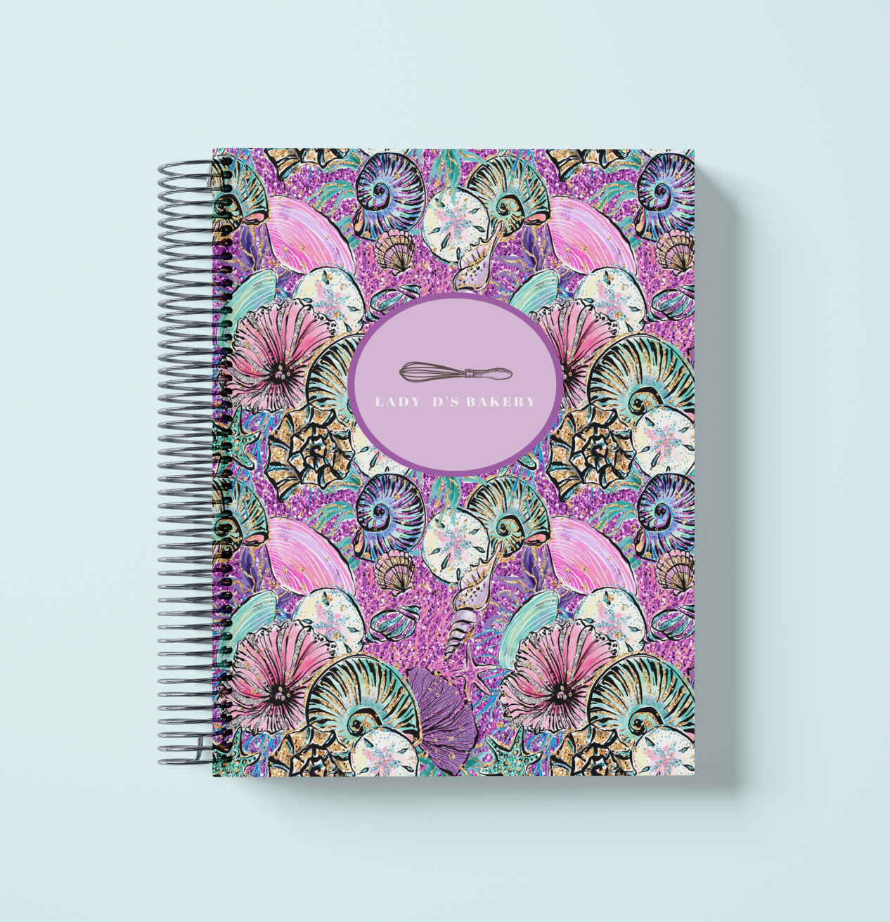 Custom Purple Sea Shells Logo Weekly Planner